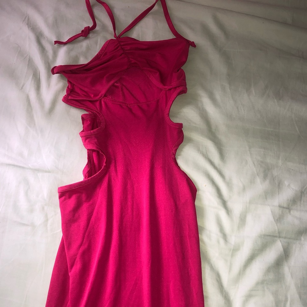 pink halter dress - Picture 1 of 2